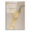 Art mural en verre épique «Faultline Gold» par Design Fabrikken, 12 po x 16 po