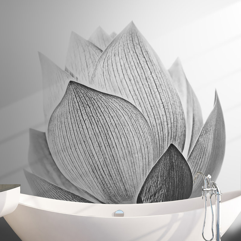Murale Hao Lotus, l 144 po x L 108 po
