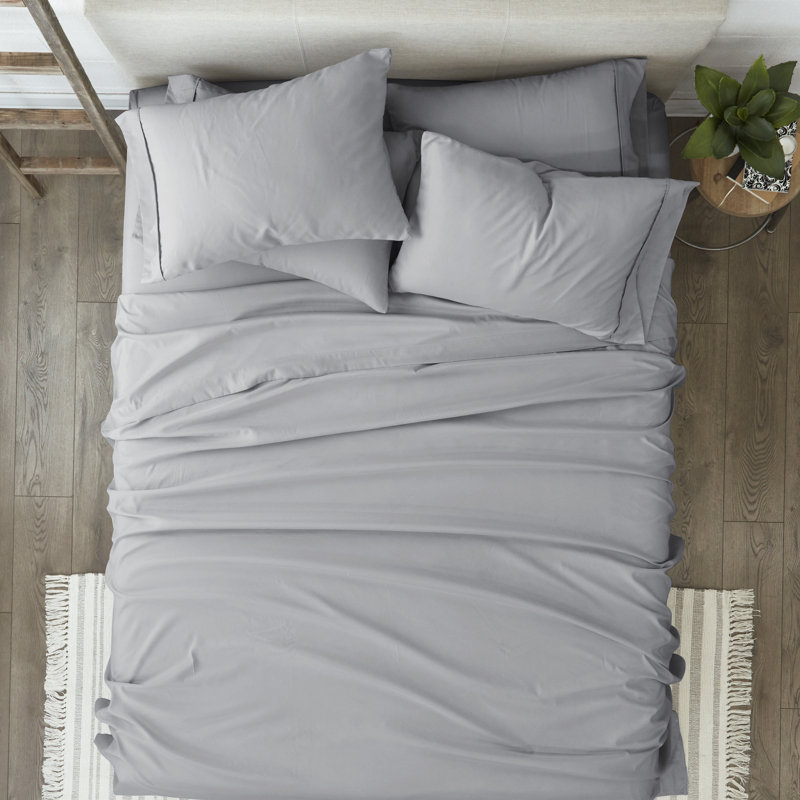 Harbor Gray Ultra Soft Microfiber Full Sheet Set