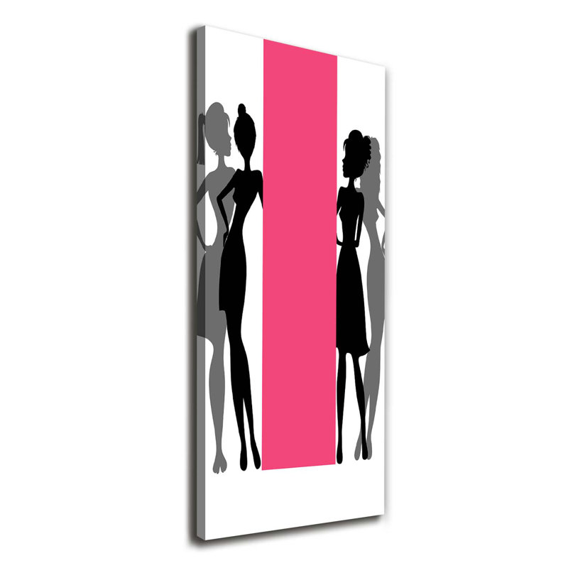 Women'S Silhouettes - Wrapped Canvas Print