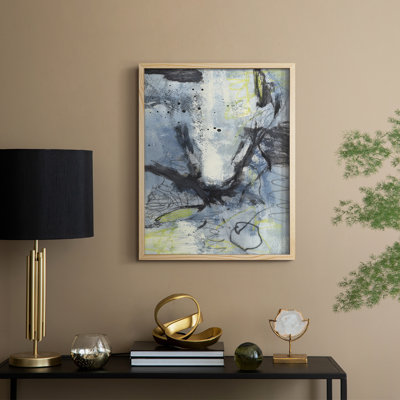 «My Mixed Emotion», reproduction encadrée - bois massif