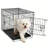 Foldable Metal Dog Cage with Plastic Tray
