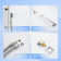 16" Ceiling Mounted 4-Function Thermostatic Rainfall Shower System with 6 Body Jets and Slide Bar