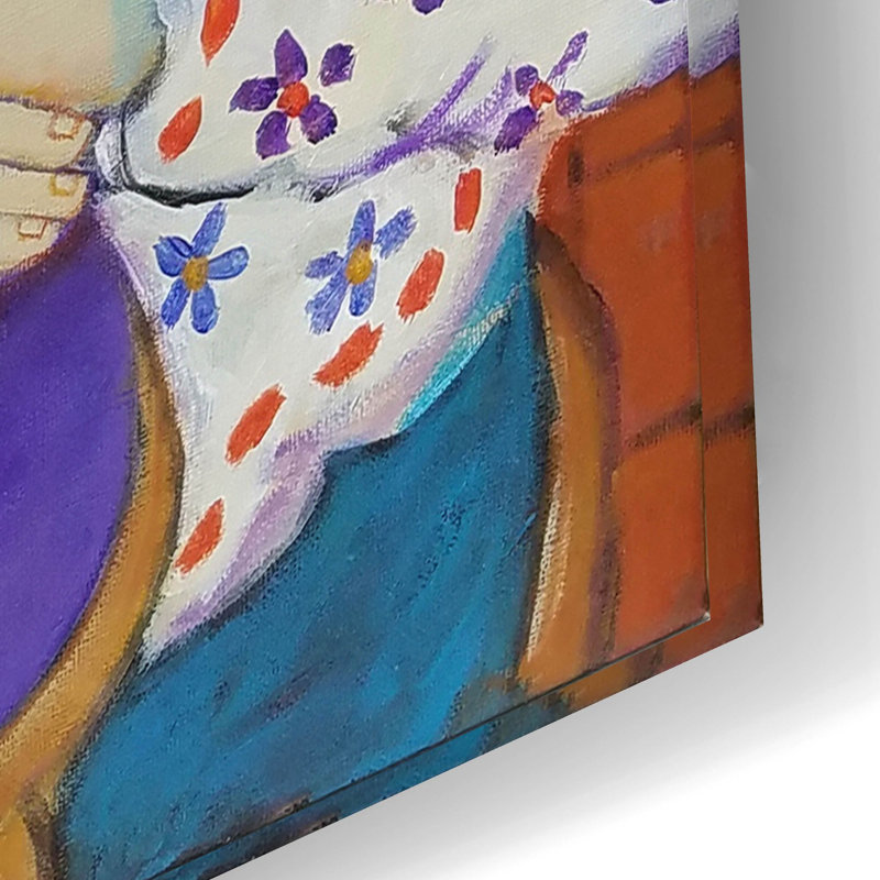 «Matisse Muse» par Holly Wojhan, art mural en verre acrylique, H 16 po x l 24 po x P 0,2 po