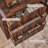 Fluted Panel 3-Drawer Dresser Bedroom Storage Organizer With Metal Handles-1904270319