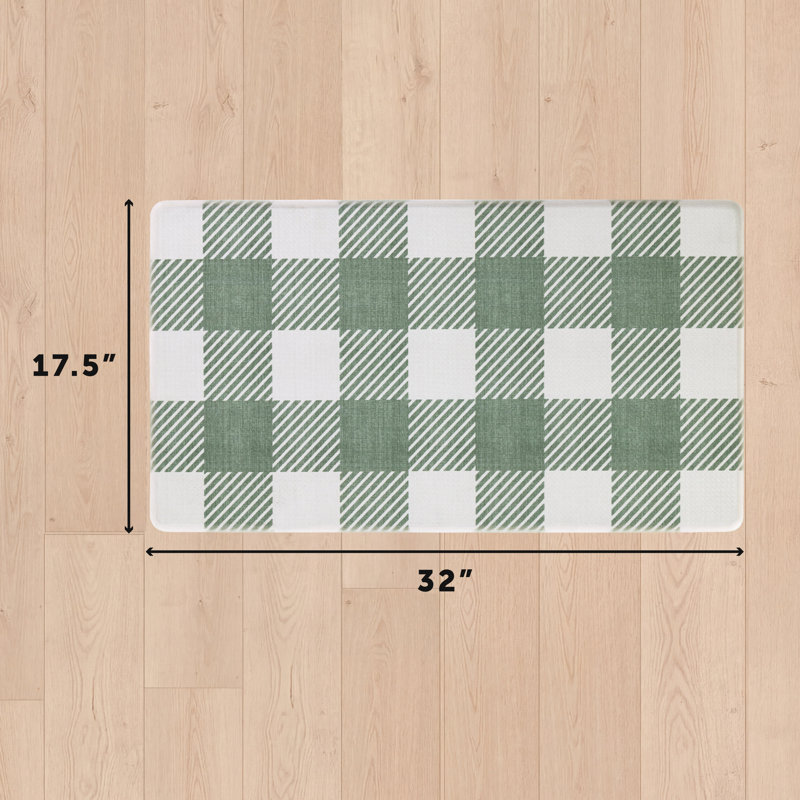 Tapis de cuisine Eddie Bauer, Sauge et multicolore, 17.5" x 32"