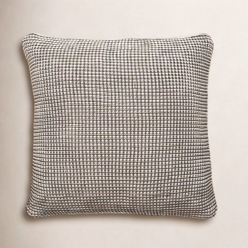 Cohen Square Pillow Cover & Insert, Charcoal