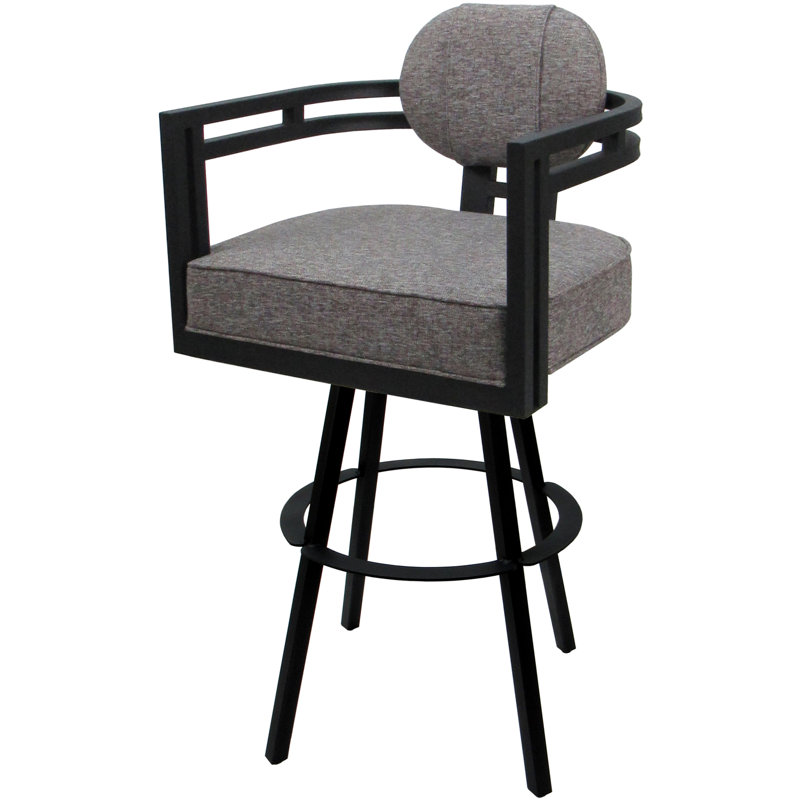 Mojave Gray - Black - 26" Seat, Black, Mojave Gray/Polyester Blend