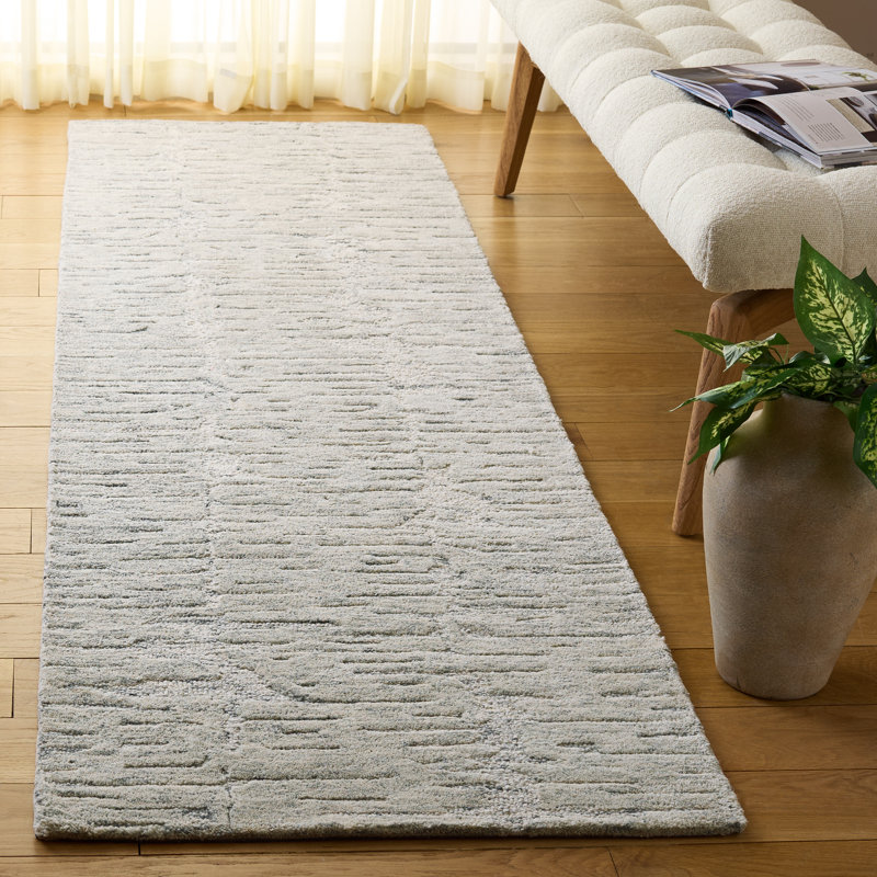 Pine 113 Hand Tufted Wool Pile Abstract Rug, Runner 2'3" x 8'