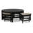 Raffles Rattan Cocktail Table with Benches-71441858-71441913