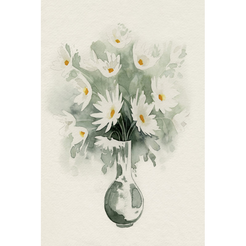 Daisy Bouquet Sketch II by Grace Popp - Wrapped Canvas Painting, 122cm H x 81cm W x 3.8cm D
