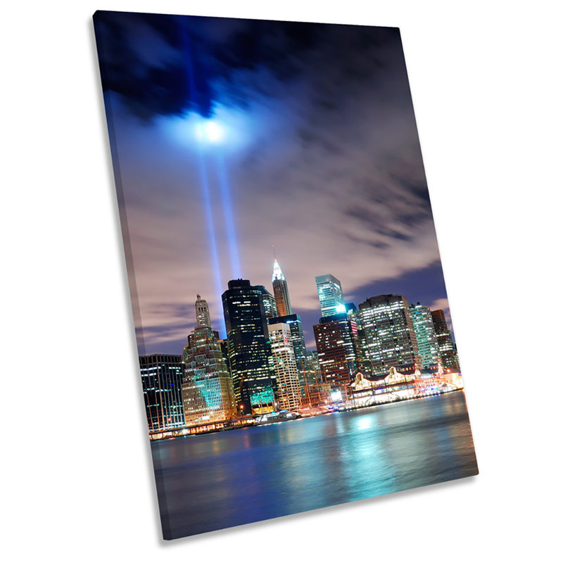 Twin Tower Tribute New York City - Wrapped Canvas Print, 61cm H x 40.6cm W