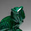 Genuine Polished Malachite Owl Carving (212.2 Grams)