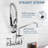Commercial Kitchen Faucet With Pre-Rinse Sprayer & Swivel Spout