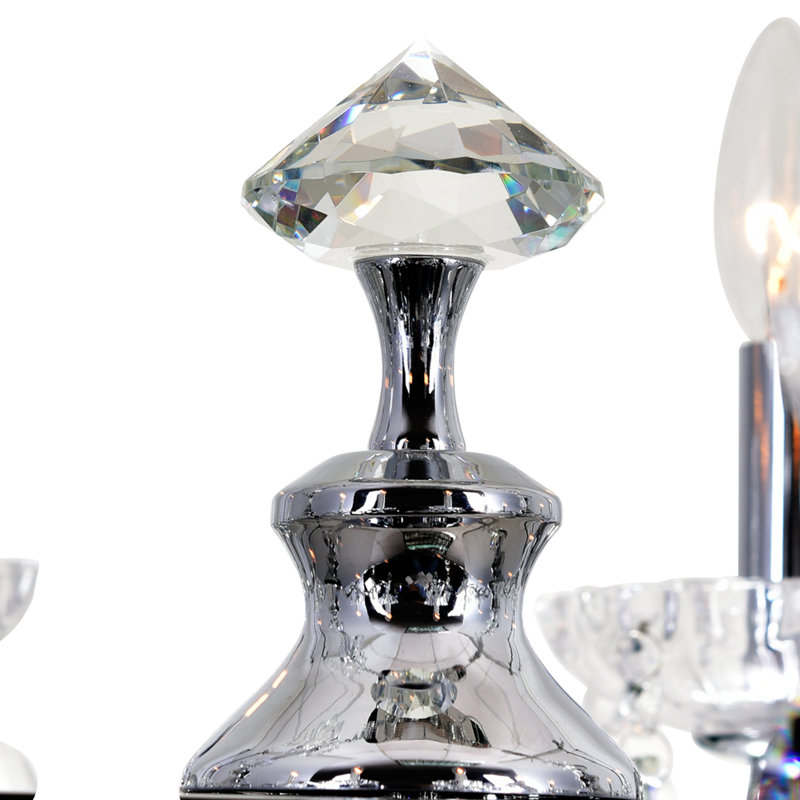 Lustre géométrique à style bougie 12 lumières Combs