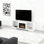 Meuble télé 58 po avec chargement par USB, parfait pour les soirées cinéma et l'ambiance de flamme 3D