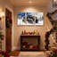 «Christmas Winter Truck Snow Forest», ensemble de 3 impressions sur toile-771093079