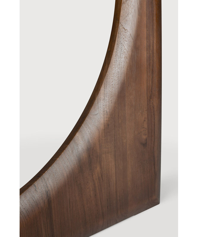 Geometric Round Solid Wood Dining Table