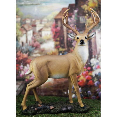 Carbon Whitetail Deer Outdoor Statue