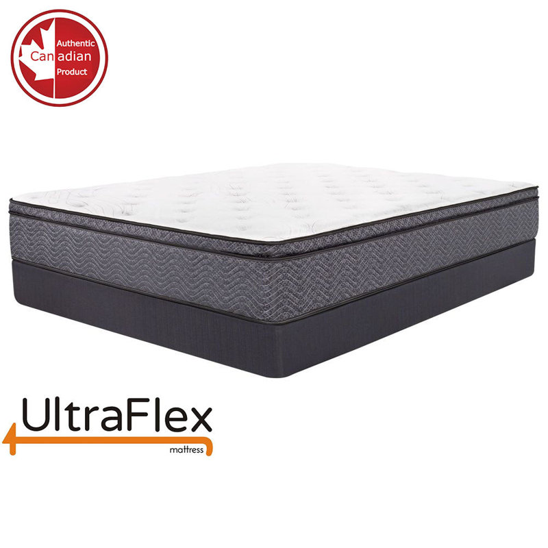 UltraFlex REVIVE- Hybrid 12" Breathable Pillowtop, Spinal Support HDcoils, Mattress (Made in Canada), Queen