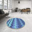 Tapis bleu ciel à motifs-2118009043