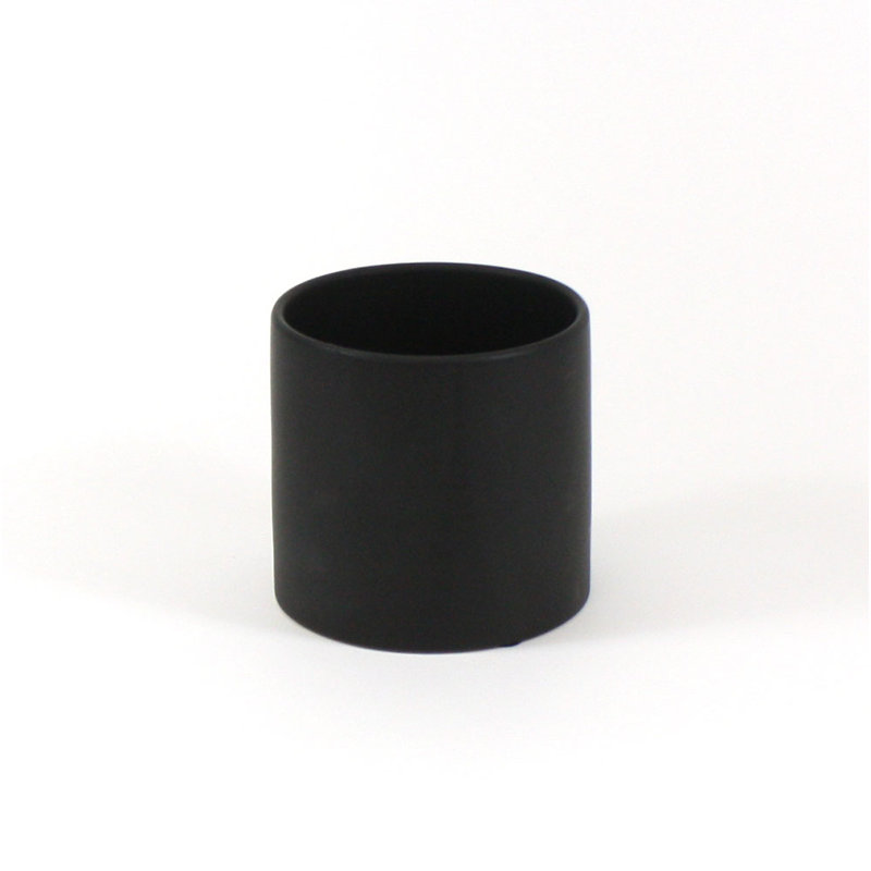 Vase de table en céramique, Noir, H 6 po x l 6,5 po x p 6,5 po