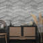 Salt Collection Glass Beads Vetro Chevron Design 10.05m x 53cm Wallpaper Roll-93721007