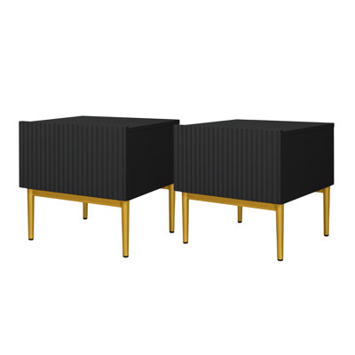 Alantra 46cm W Laminate Bedside Table