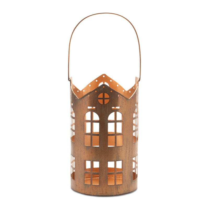 Lanterne de maison en métal perforé