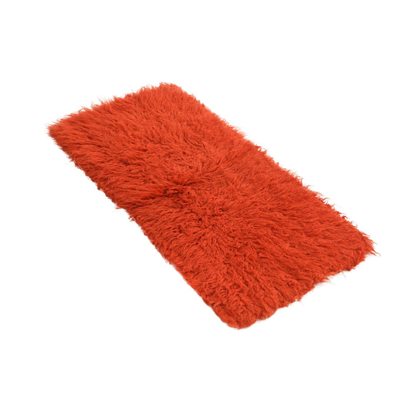 4 Ft Rectangle Phillippi Orange Rug