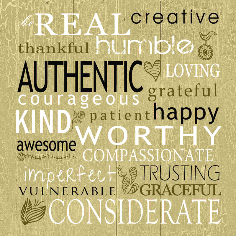 "Inspirational Words 2" - art textuel sur toile tendue, H 20 po x l 20 po