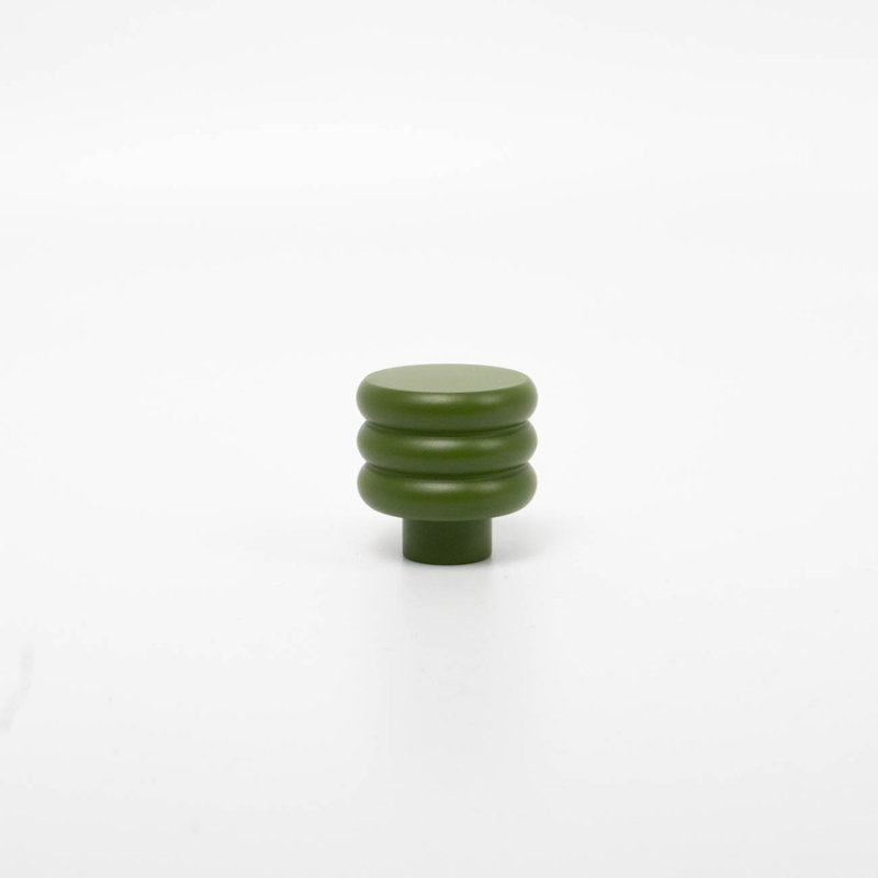 ROUS Hardware Mid-Century Modern Honey Comb Knob, Olive (Green)