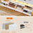 Tv Stand For Tvs Up To 70" With 6 Storage Drawers And Rgb Led Lights, Pu Finish Drawer-1835498040