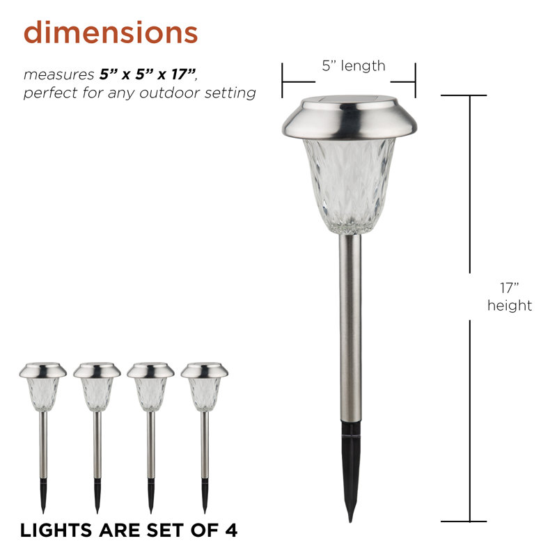 LED Pathway Lights Silver