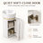16'' Round Freestanding Bathroom Vanity with Ceramic Sink and Soft-Close Storage-1295368369