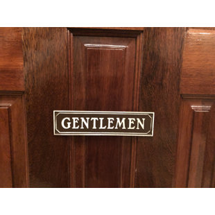Gentlemen Door Sign