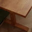 Bureau rectangulaire en bois massif noyer clair-109694230