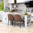 Devinder Wooden Kitchen Island with Extendable Dining Table, Built-in Charging Station and Ample Storage-1015581135