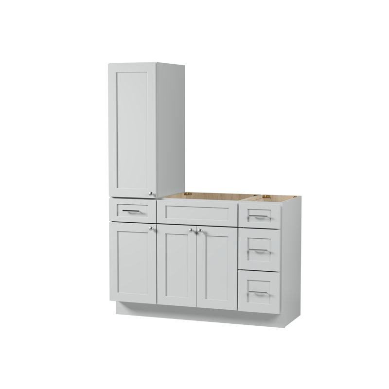 Ensemble de meuble-lavabo simple 51 po Disar, Gris