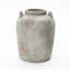 Vase en terre cuite gris 13,4 po avec poignées
