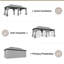 Pavillon de jardin en acier-103961161