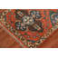 Tapis de couloir oriental orange en laine Kazak 3 x 10