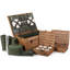 Wicker 6 Person Rope Handled Fully Fitted Picnic Hamper