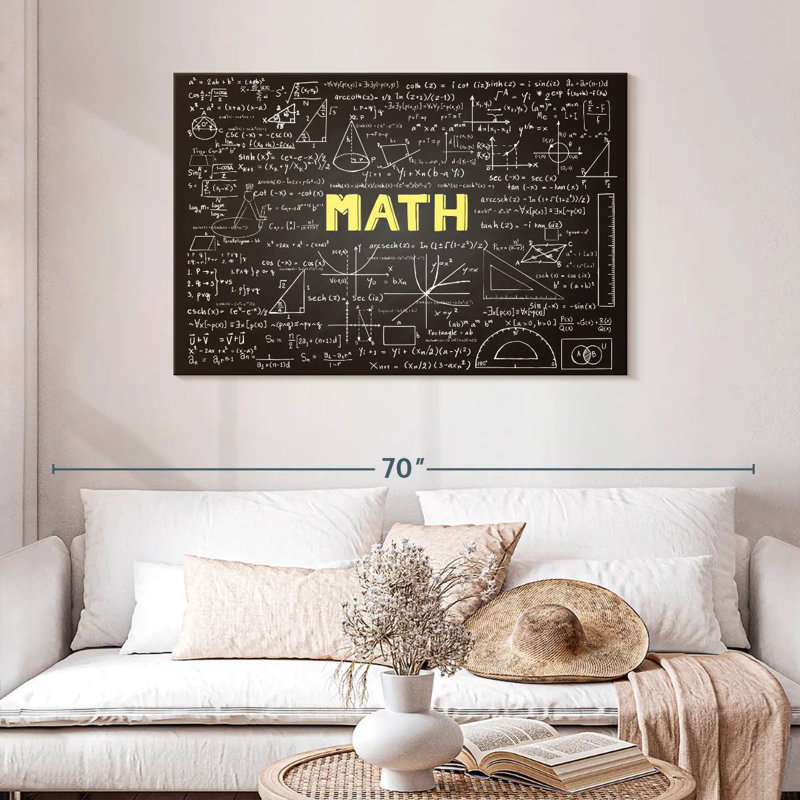 Tableau noir Keiri Math, H 30 po x l 45 po