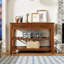 Buffet console 42 po avec 2 tiroirs de rangement et 2 tablettes ouvertes