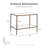 Lalia 3-Piece Modern Hammered Metal 1-Shelf Coffee Table Set-125373103-125373105