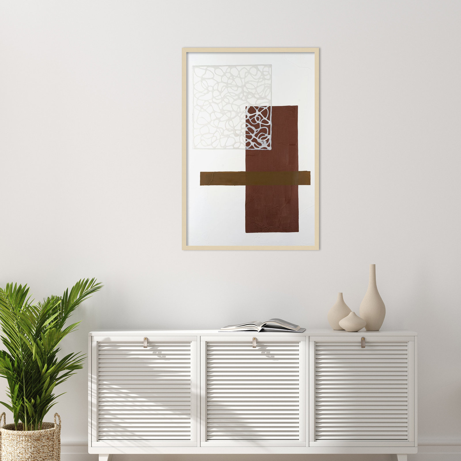 Nooks and Crannies No. 4 Print, 41" H x 28" W, Brown