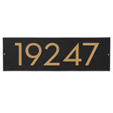 Floating Modern 4" Number Horizontal Address Plaque (5 Digits)