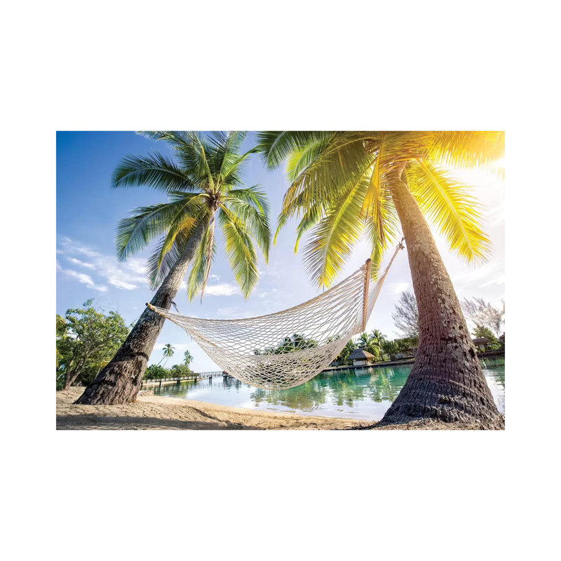 Hammock At The Beach by Jan Becke - Wrapped Canvas Print, 66.04 cm H x 45.72 cm W