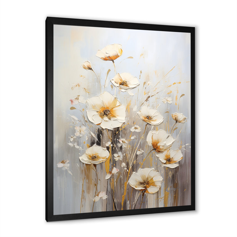 «Wildflowers Botanical Beauty III», reproduction sur toile, Cadre simple noir, H 40 po x l 30 po x P 1,5 po